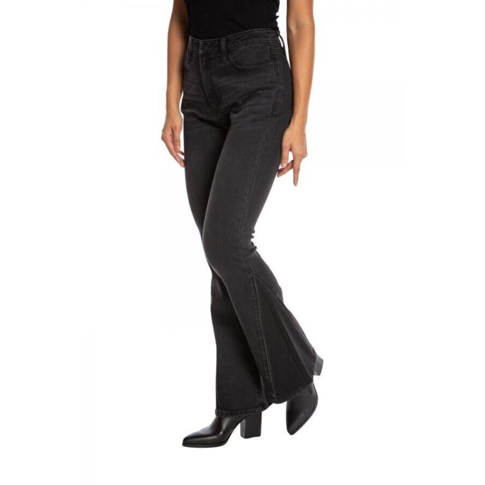Juicy Couture Black Wash High Rise Malibu‎ Stretch Flare Jeans Size 32 Retro Y2K